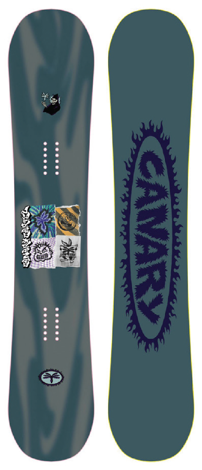 LOWRIDER SNOWBOARD - MELLOW CAMBER - GRAY MESH