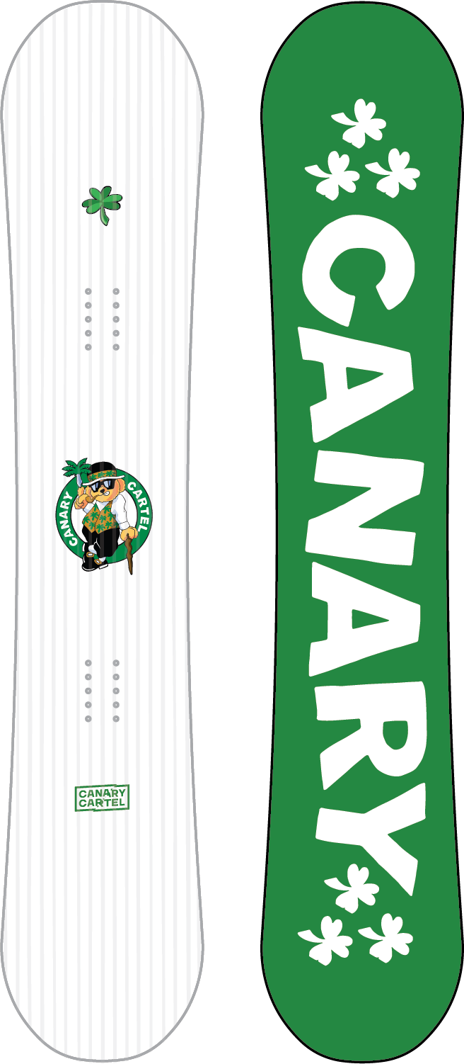 TNT ODK SNOWBOARD - CLUTCH 2.0 - WHITE/GREEN