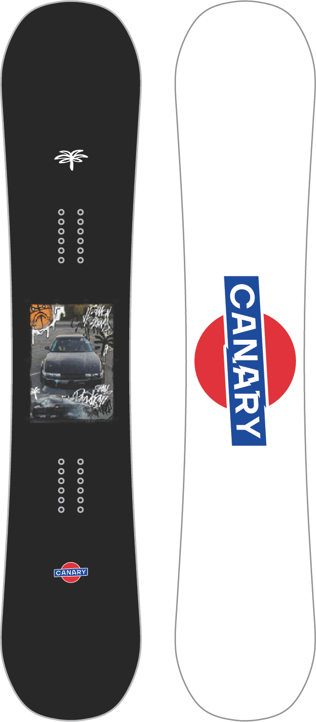 LOWRIDER HOULIND PRO SNOWBOARD - MELLOW CAMBER - BLACK/WHITE