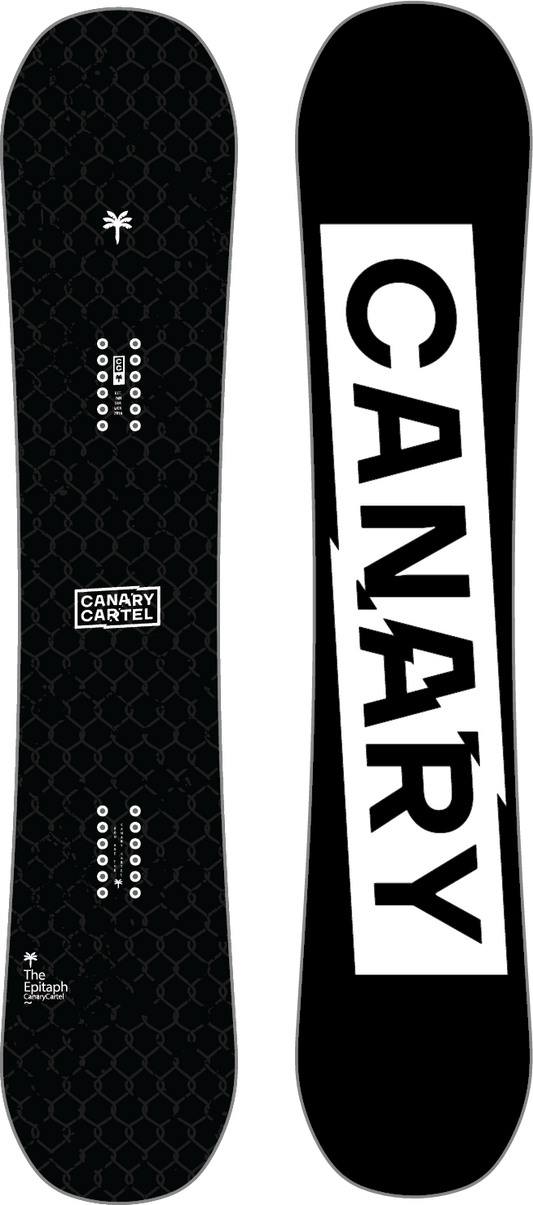 EPITAPH SNOWBOARD - FLATLINER - BLACK/WHITE